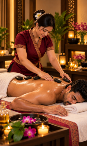 Hot Stone Massage at Imly Spa Bhubaneswar