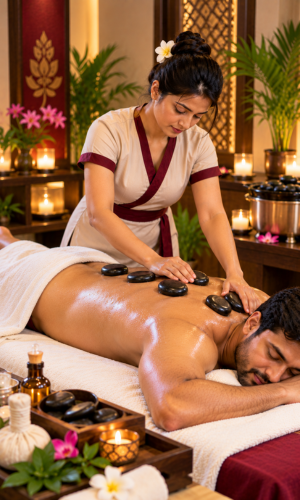 Hot Stone Massage at Imly Spa
