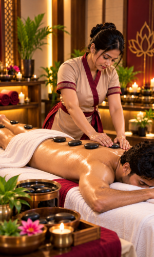 Hot Stone Massage Wellness at Imly Spa